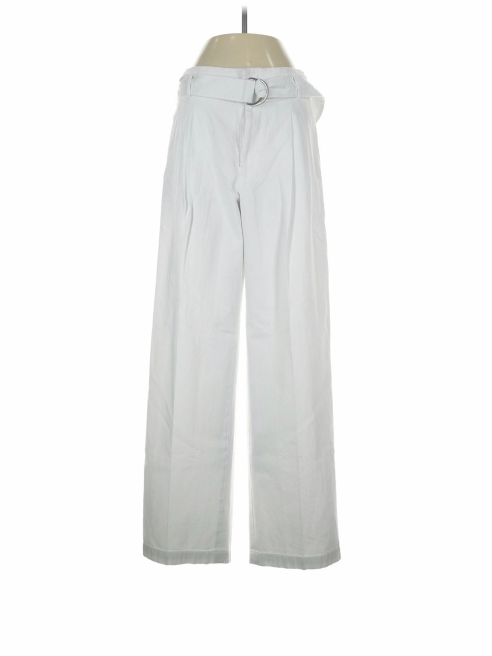 Ralph Lauren Polo White High-Rise Pants with Navy Label